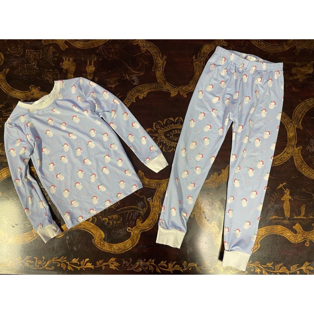 Cecil and Lou‎ Kids Santa Christmas Longsleeve Top Pull on Pant Pajama Set 5